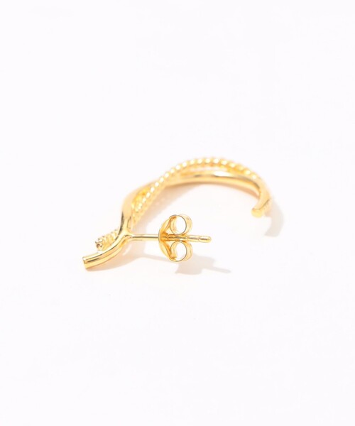 BAR JEWELLERY(バージュエリー)の「BAR Jewellery CONTRA ゴールドピアス(ピアス(両耳用)・レディース・ゴールド・FREE)」の4枚目の写真