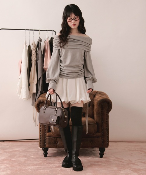 loin nuit(ロワンニュイ)の「multi way boston bag / マルチウェイボストンバッグ(ボストンバッグ・レディース・ライトブルー/ブラウン/レッド・FREE)」の19枚目の写真