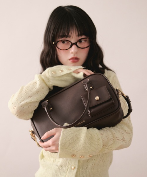 loin nuit(ロワンニュイ)の「multi way boston bag / マルチウェイボストンバッグ(ボストンバッグ・レディース・ライトブルー/ブラウン/レッド・FREE)」の17枚目の写真
