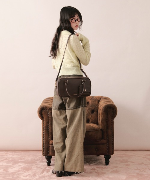 loin nuit(ロワンニュイ)の「multi way boston bag / マルチウェイボストンバッグ(ボストンバッグ・レディース・ライトブルー/ブラウン/レッド・FREE)」の16枚目の写真