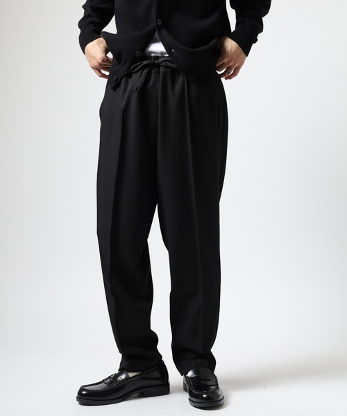 BIG MIKE(ビッグマイク)の「BIG MIKE ピンタックトロピカルパンツ(スラックス・メンズ・グレー/ブラック・XL/M/L)」の11枚目の写真