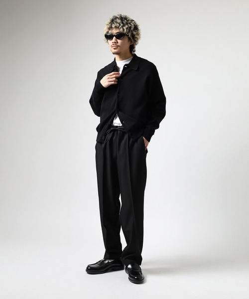 BIG MIKE(ビッグマイク)の「BIG MIKE ピンタックトロピカルパンツ(スラックス・メンズ・グレー/ブラック・XL/M/L)」の15枚目の写真