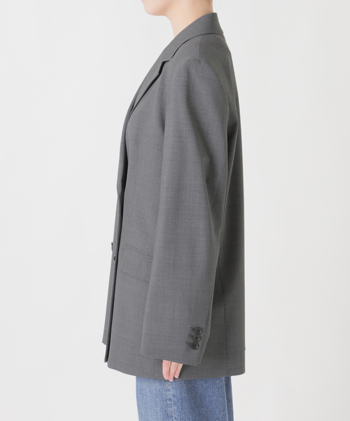 journal standard L'essage（ジャーナルスタンダードレサージュ）の「《セットアップ可》【金子綾さん着用】LANA ダブルブレストジャケット（テーラードジャケット・レディース・ブラウン/グレー・FREE）」の15枚目の写真