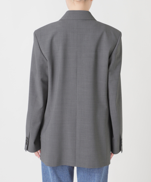 journal standard L'essage（ジャーナルスタンダードレサージュ）の「《セットアップ可》【金子綾さん着用】LANA ダブルブレストジャケット（テーラードジャケット・レディース・ブラウン/グレー・FREE）」の16枚目の写真