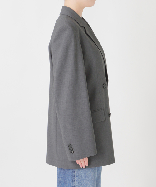 journal standard L'essage（ジャーナルスタンダードレサージュ）の「《セットアップ可》【金子綾さん着用】LANA ダブルブレストジャケット（テーラードジャケット・レディース・ブラウン/グレー・FREE）」の17枚目の写真