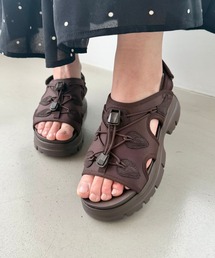 ORiental TRaffic（オリエンタルトラフィック）の「実用 通勤 旅行 厚底 ナイロン スポーツ サンダル  OT3232 スポサン スポーツサンダル スニーカー（サンダル）」