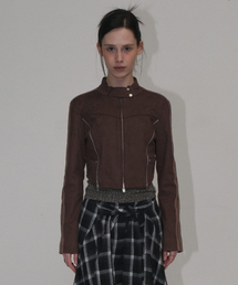 ORDINARY HOLIDAY（オーディナリー ホリデー）の「SUEDE CROP JACKET [BROWN]（その他アウター）」