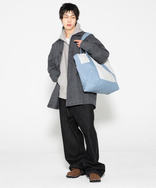 XTONZ（エクストーンズ）の「XTA108 リップストップコットンウォッシングトートバッグ (BLUE)（トートバッグ・レディース・その他・F）」の2枚目の写真