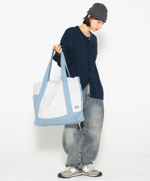 XTONZ（エクストーンズ）の「XTA108 リップストップコットンウォッシングトートバッグ (BLUE)（トートバッグ・レディース・その他・F）」の3枚目の写真