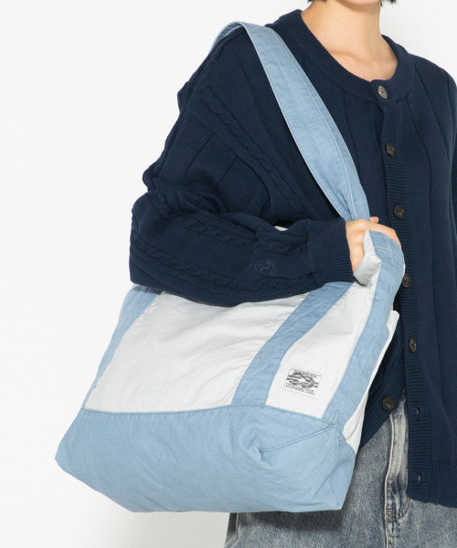 XTONZ（エクストーンズ）の「XTA108 リップストップコットンウォッシングトートバッグ (BLUE)（トートバッグ・レディース・その他・F）」の4枚目の写真