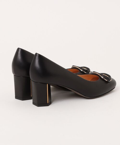 LANVIN collection（ランバン コレクション）の「バックルモチーフスクエアトゥパンプススクエアトゥパンプス（パンプス・レディース・ブラック/ブラック系その他2/ベージュ・22.0cm/22.5cm/23.0cm/23.5cm/24.0cm/24.5cm）」の4枚目の写真