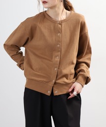 ミニ裏毛 長袖カーディガン