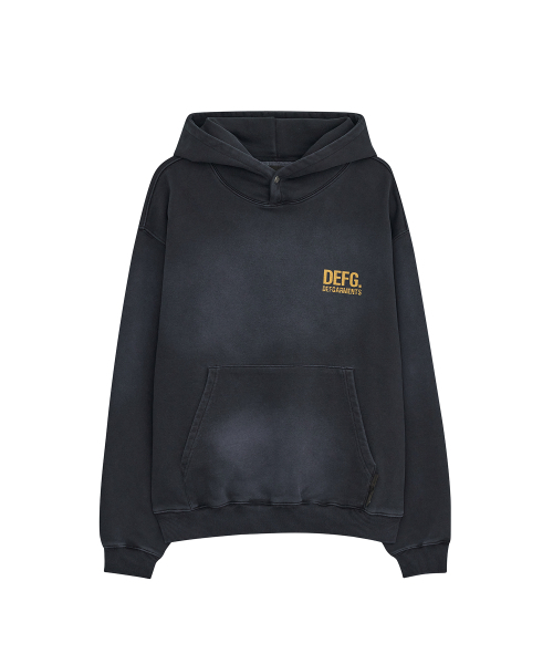 CRACK LOGO SWEAT HOOD [NAVY] — худи с логотипом