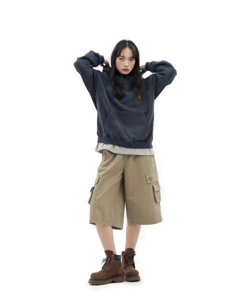 DEFGARMENTS（デフグラメンツ）の「CRACK LOGO SWEAT HOOD [NAVY]（パーカー・レディース・その他・MEDIUM/LARGE）」の8枚目の写真