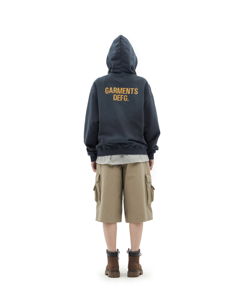 DEFGARMENTS（デフグラメンツ）の「CRACK LOGO SWEAT HOOD [NAVY]（パーカー・レディース・その他・MEDIUM/LARGE）」の10枚目の写真