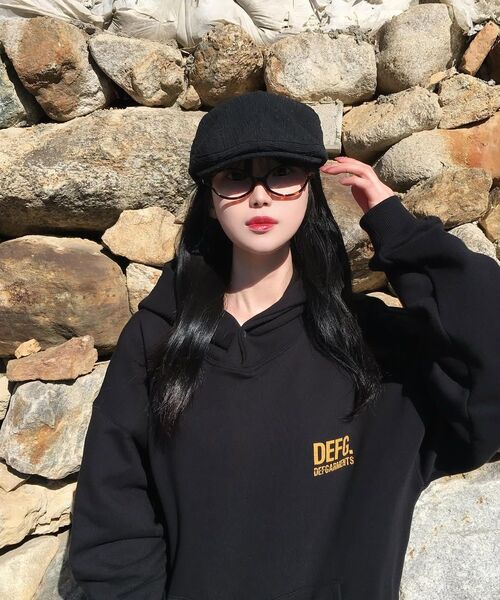 DEFGARMENTS（デフグラメンツ）の「CRACK LOGO SWEAT HOOD [NAVY]（パーカー・レディース・その他・MEDIUM/LARGE）」の6枚目の写真