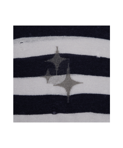 MEA（メア）の「VINTAGE STRIPED LIGHTWEIGHT KNIT [NAVY]（ニット/セーター・メンズ・その他・2/3）」の3枚目の写真