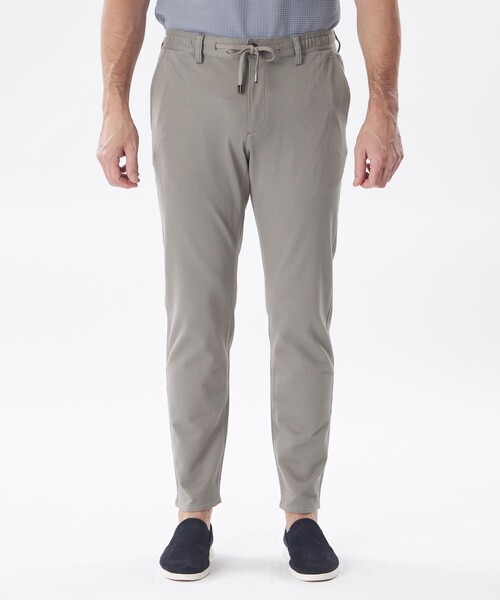 EPOCA UOMO(エポカウォモ)の「*Safari5月号掲載*ミニワッフルジャージーパンツ(その他パンツ・メンズ・ベージュ系その他/ブラック・46/48)」の5枚目の写真