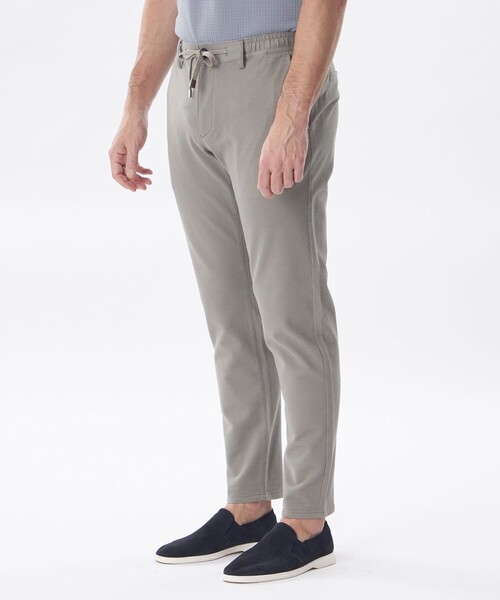 EPOCA UOMO(エポカウォモ)の「*Safari5月号掲載*ミニワッフルジャージーパンツ(その他パンツ・メンズ・ベージュ系その他/ブラック・46/48)」の6枚目の写真