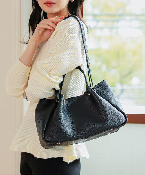 KOBE LETTUCE（コウベレタス）の「2wayハンドバッグ（ハンドバッグ・レディース・グレイッシュベージュ/ブラック・F）」の2枚目の写真