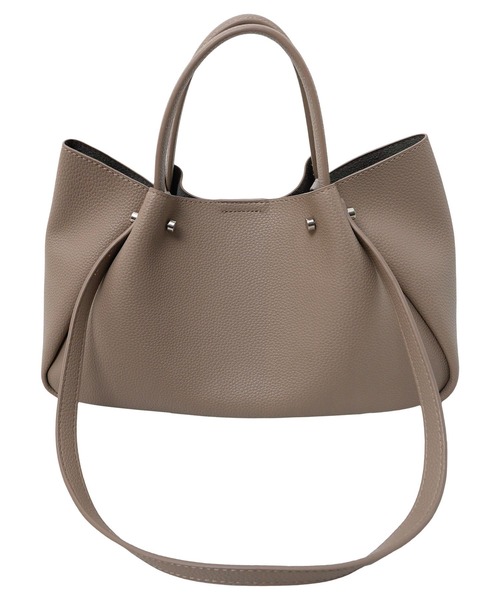 KOBE LETTUCE（コウベレタス）の「2wayハンドバッグ（ハンドバッグ・レディース・グレイッシュベージュ/ブラック・F）」の12枚目の写真