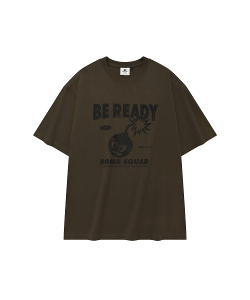 DYSFUNCT(ディスファンクト)の「BE READY T-SHIRT(KHAKI)(Tシャツ/カットソー・メンズ・その他・SMALL/MEDIUM/LARGE)」の1枚目の写真