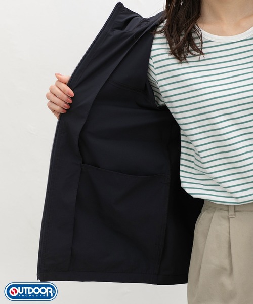 Honeys(ハニーズ)の「【アクティブウェア・ストレッチ・UVカット】OUTDOOR PRODUCTS/ブルゾン(ブルゾン・レディース・サックスブルー/オフホワイト/ネイビー/ピンク・L/LL/M/S)」の14枚目の写真