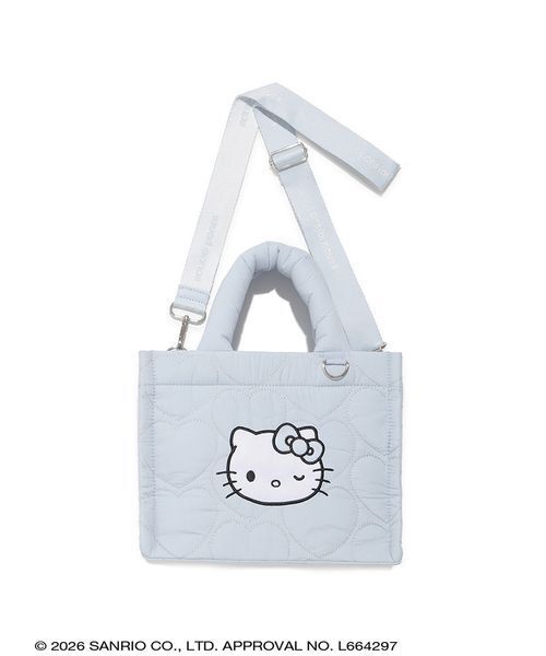 ハローキティ 2WAYハートキルティングバッグ（ハンドバッグ）｜sanrio