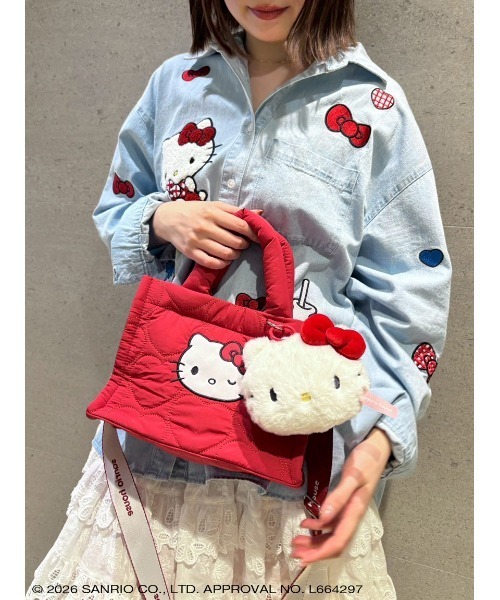 ハローキティ 2WAYハートキルティングバッグ（ハンドバッグ）｜sanrio