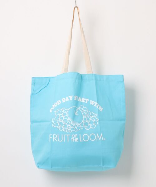 FRUIT OF THE LOOM(フルーツオブザルーム)の「【FRUIT OF THE LOOM】BRAIDED CORD TOTE BAG(トートバッグ・レディース・ライトブルー・FREE)」の1枚目の写真