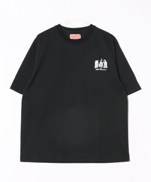 CORISCO（コリスコ）の「スリーワイズアニマル柄TEE(M1)（Tシャツ/カットソー・メンズ・ブラック系1/グレー系1/キナリ/オートミール/グレー系2/ホワイト系2/ホワイト系1/ブラック系2・X-LARGE/LARGE/MEDIUM）」の9枚目の写真