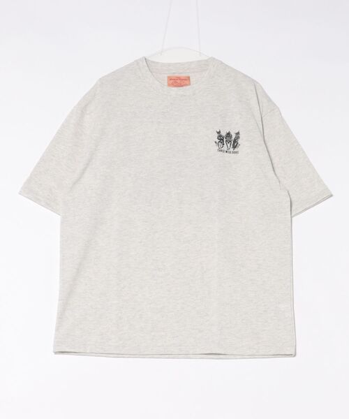 CORISCO（コリスコ）の「スリーワイズアニマル柄TEE(M1)（Tシャツ/カットソー・メンズ・ブラック系1/グレー系1/キナリ/オートミール/グレー系2/ホワイト系2/ホワイト系1/ブラック系2・X-LARGE/LARGE/MEDIUM）」の10枚目の写真