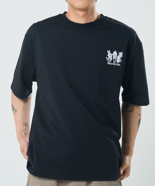 CORISCO（コリスコ）の「スリーワイズアニマル柄TEE(M1)（Tシャツ/カットソー・メンズ・ブラック系1/グレー系1/キナリ/オートミール/グレー系2/ホワイト系2/ホワイト系1/ブラック系2・X-LARGE/LARGE/MEDIUM）」の21枚目の写真