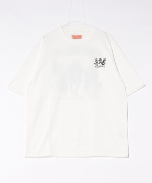 CORISCO（コリスコ）の「スリーワイズアニマル柄TEE(M1)（Tシャツ/カットソー・メンズ・ブラック系1/グレー系1/キナリ/オートミール/グレー系2/ホワイト系2/ホワイト系1/ブラック系2・X-LARGE/LARGE/MEDIUM）」の16枚目の写真