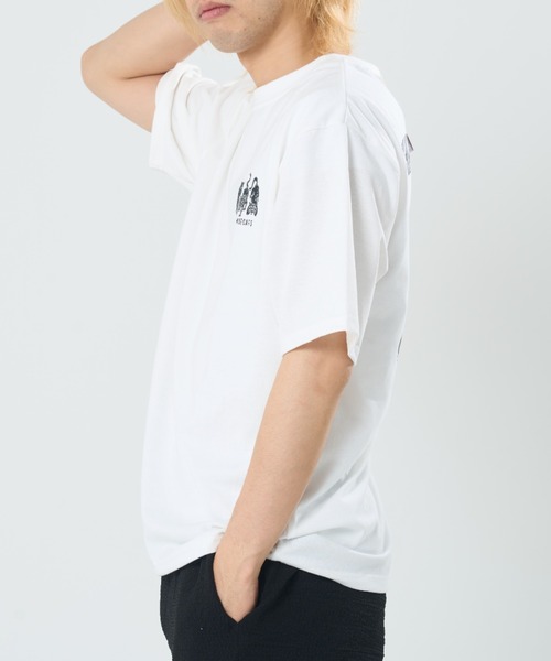 CORISCO（コリスコ）の「スリーワイズアニマル柄TEE(M1)（Tシャツ/カットソー・メンズ・ブラック系1/グレー系1/キナリ/オートミール/グレー系2/ホワイト系2/ホワイト系1/ブラック系2・X-LARGE/LARGE/MEDIUM）」の12枚目の写真