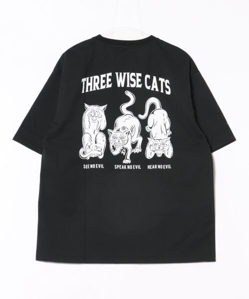 CORISCO（コリスコ）の「スリーワイズアニマル柄TEE(M1)（Tシャツ/カットソー・メンズ・ブラック系1/グレー系1/キナリ/オートミール/グレー系2/ホワイト系2/ホワイト系1/ブラック系2・X-LARGE/LARGE/MEDIUM）」の20枚目の写真
