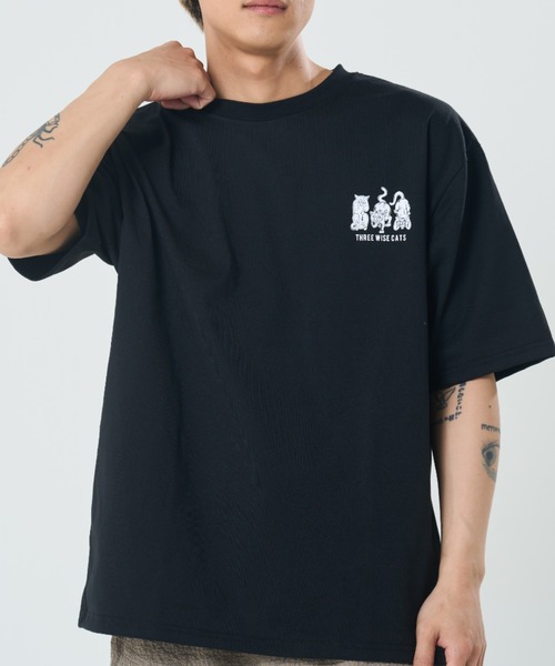 CORISCO（コリスコ）の「スリーワイズアニマル柄TEE(M1)（Tシャツ/カットソー・メンズ・ブラック系1/グレー系1/キナリ/オートミール/グレー系2/ホワイト系2/ホワイト系1/ブラック系2・X-LARGE/LARGE/MEDIUM）」の17枚目の写真