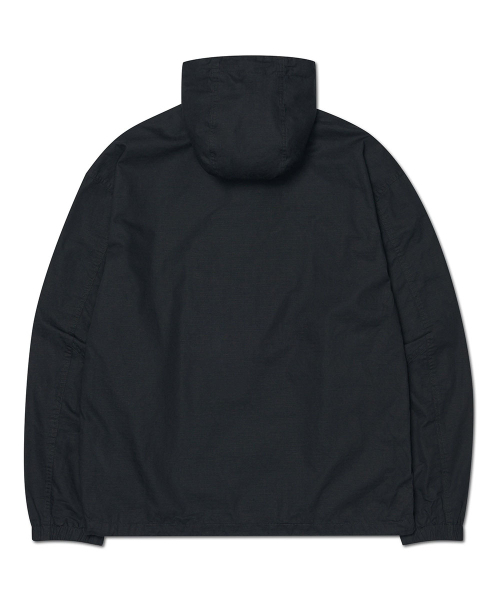 NOMANUAL(NOMANUAL)の「WASHED HOODED JACKET - BLACK(ナイロンジャケット・レディース・その他・LARGE/SMALL/MEDIUM)」の2枚目の写真