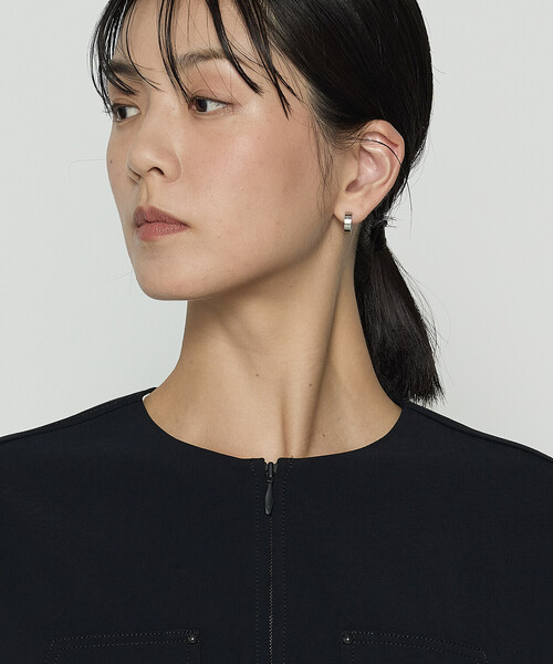 COMME CA(コムサ)の「〔 TALLサイズ 〕 トリアセビンテージツイル ブルゾン(ブルゾン・レディース・ブラック・15号)」の7枚目の写真
