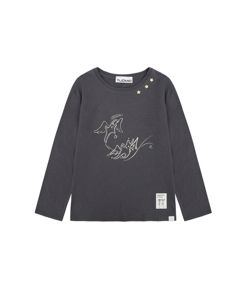 TUOMIO（トゥオミオ）の「STAR DOODLE CAPRI T-SHIRT [CHARCOAL]（Tシャツ/カットソー・レディース・その他・2/1）」の5枚目の写真