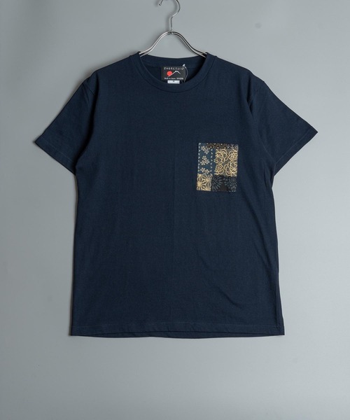 garsonwave(ギャルソンウェーブ)の「和柄 ポケット デザイン T シャツ(Tシャツ/カットソー・メンズ・G/I/K/L/M/N/D/F/H/J/E/B/O・L/XL/M)」の3枚目の写真