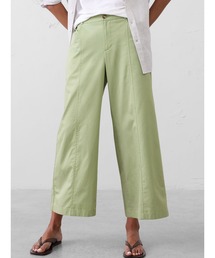 BANANA REPUBLIC FACTORY STORE ミッドライズ ワイドレッグ ライトウェイトツイル クロップドトラウザーパンツ