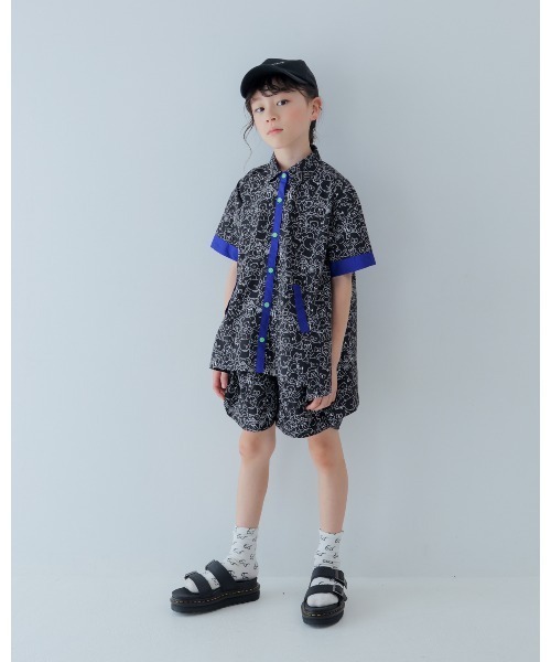 unica(ユニカ)の「many Bear カラーシャツ(シャツ/ブラウス・キッズ・ブラック/オフホワイト・L/XL)」の12枚目の写真