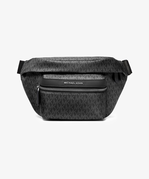 MICHAEL KORS(マイケルコース)の「BROOKLYN ロゴプリント ベルトバッグ(ボディバッグ/ウエストポーチ・メンズ・ブラック・FREE)」の1枚目の写真