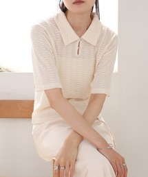 Bab | カットレースポロTシャツ(Tシャツ/カットソー)