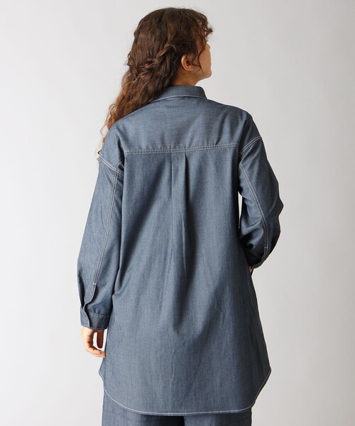 Columbia(コロンビア)の「UVカット Columbia/ ウィメンズ トゥリースワロー シャツドレス /コロンビア(シャツ/ブラウス・レディース・ネイビー/ダークネイビー・S/M/L/XL)」の9枚目の写真