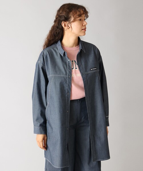 Columbia(コロンビア)の「UVカット Columbia/ ウィメンズ トゥリースワロー シャツドレス /コロンビア(シャツ/ブラウス・レディース・ネイビー/ダークネイビー・S/M/L/XL)」の10枚目の写真