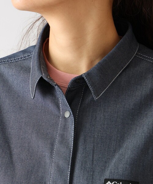 Columbia(コロンビア)の「UVカット Columbia/ ウィメンズ トゥリースワロー シャツドレス /コロンビア(シャツ/ブラウス・レディース・ネイビー/ダークネイビー・S/M/L/XL)」の12枚目の写真