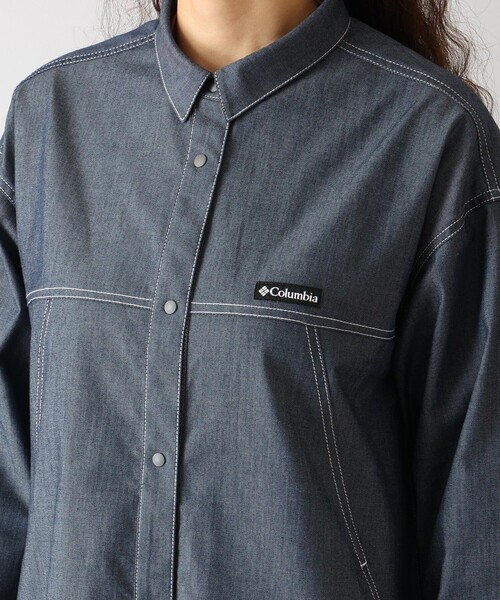 Columbia(コロンビア)の「UVカット Columbia/ ウィメンズ トゥリースワロー シャツドレス /コロンビア(シャツ/ブラウス・レディース・ネイビー/ダークネイビー・S/M/L/XL)」の13枚目の写真