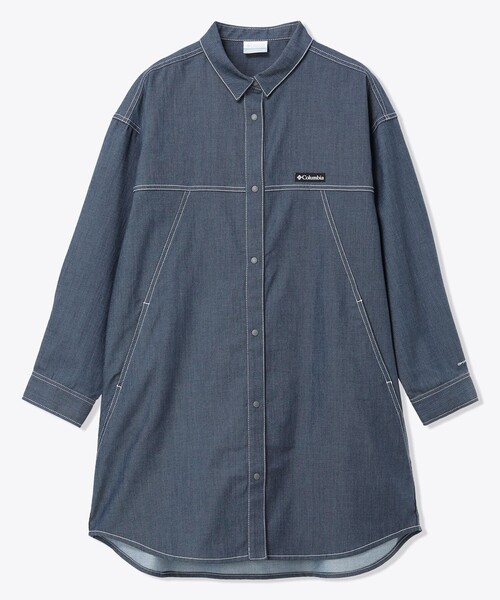 Columbia(コロンビア)の「UVカット Columbia/ ウィメンズ トゥリースワロー シャツドレス /コロンビア(シャツ/ブラウス・レディース・ネイビー/ダークネイビー・S/M/L/XL)」の19枚目の写真